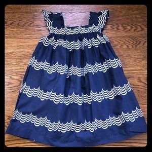 Baby Gap girls navy and white dress
